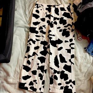 Cow patterned jeans/pants